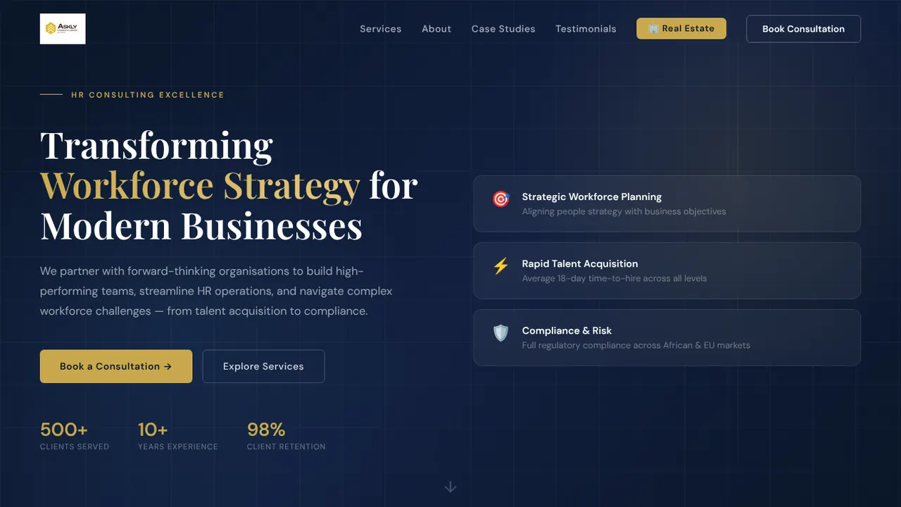 Askly Consults Limited website